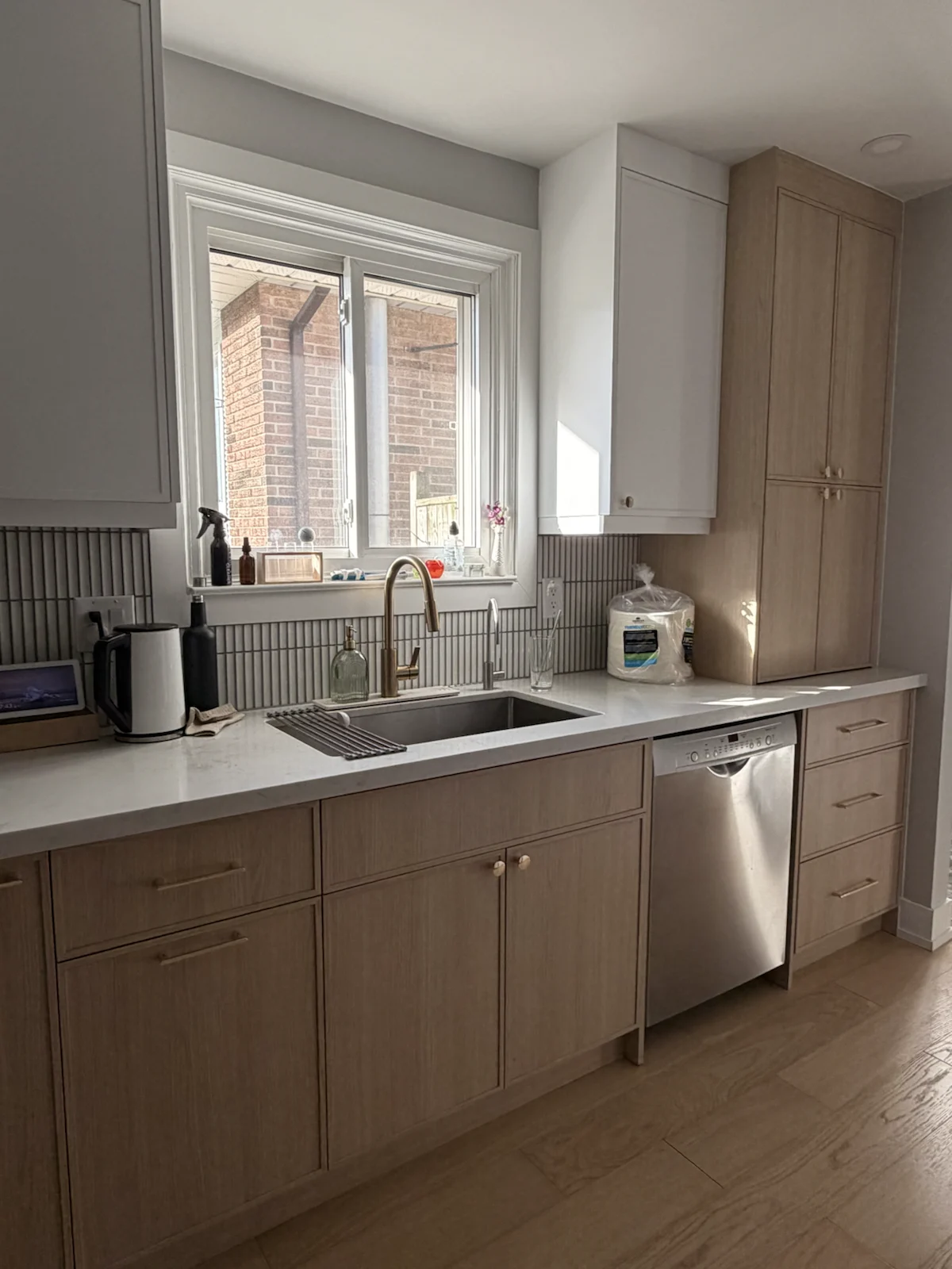 Cabinet and countertop detail in an Oakville kitchen